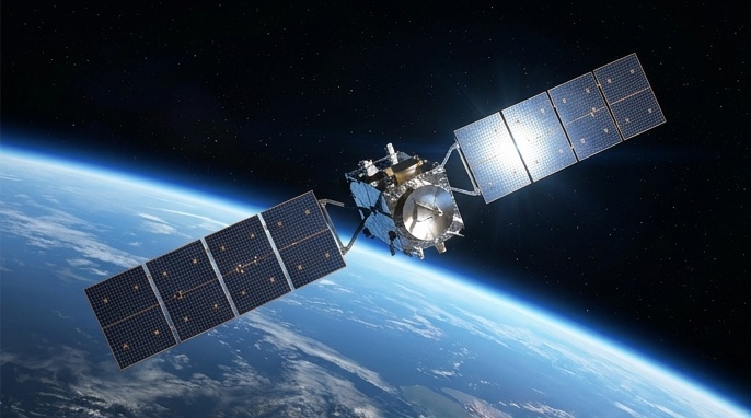 Satellit in der Erdumlaufbahn